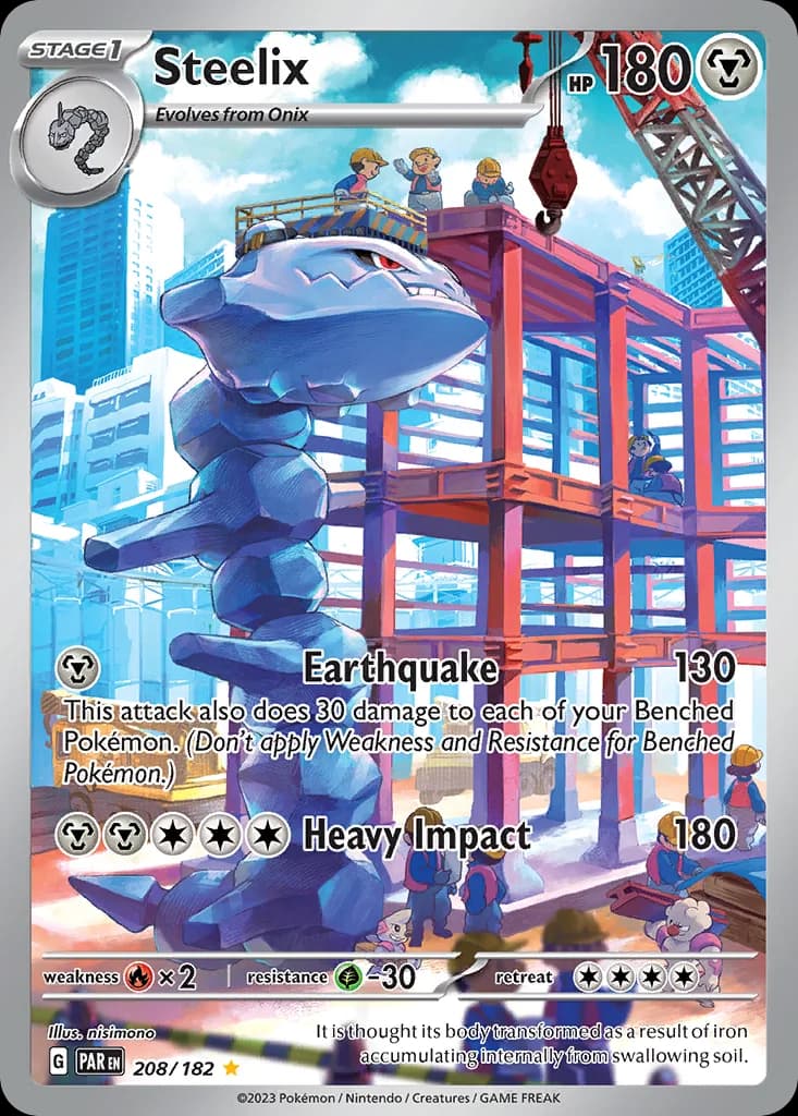 Paradox Rift Steelix card front, 208/182