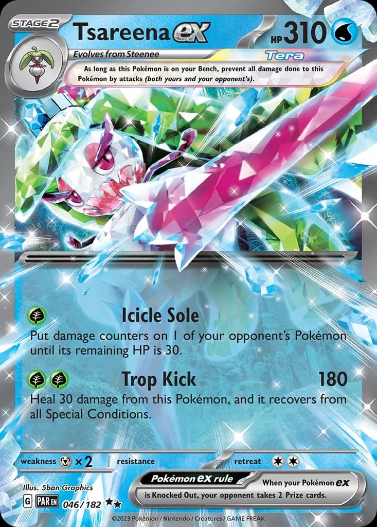 Paradox Rift Tsareena ex card front, 46/182