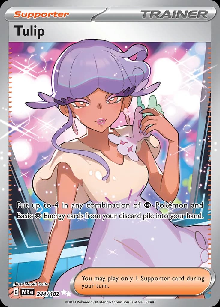 Paradox Rift Tulip card front, 244/182