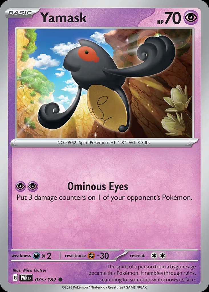 Paradox Rift Yamask card front, 75/182