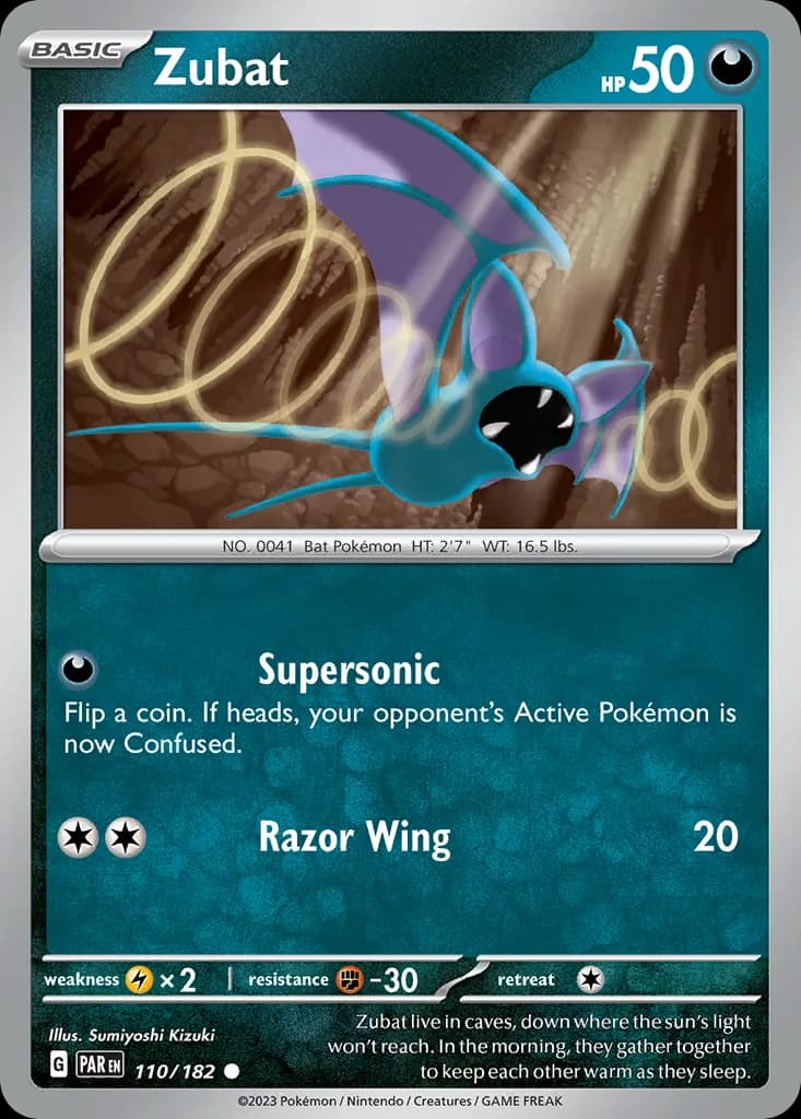 Paradox Rift Zubat card front, 110/182