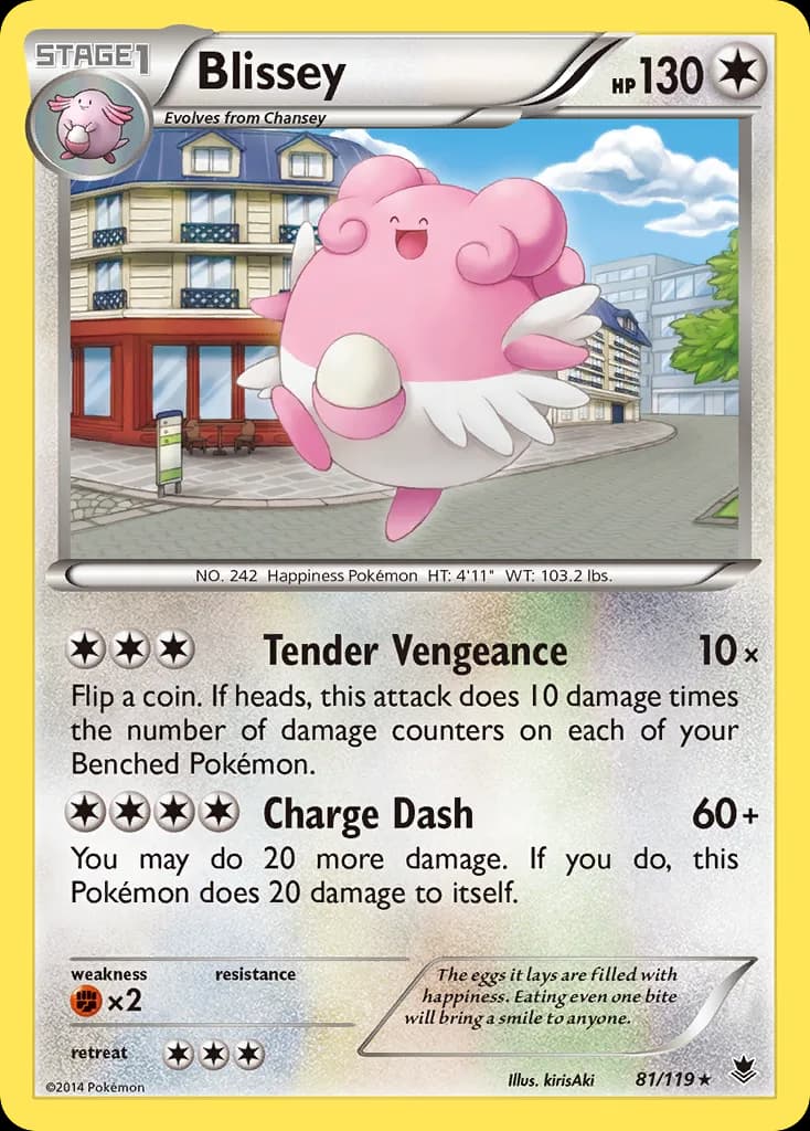 Phantom Forces Blissey card front, 81/119