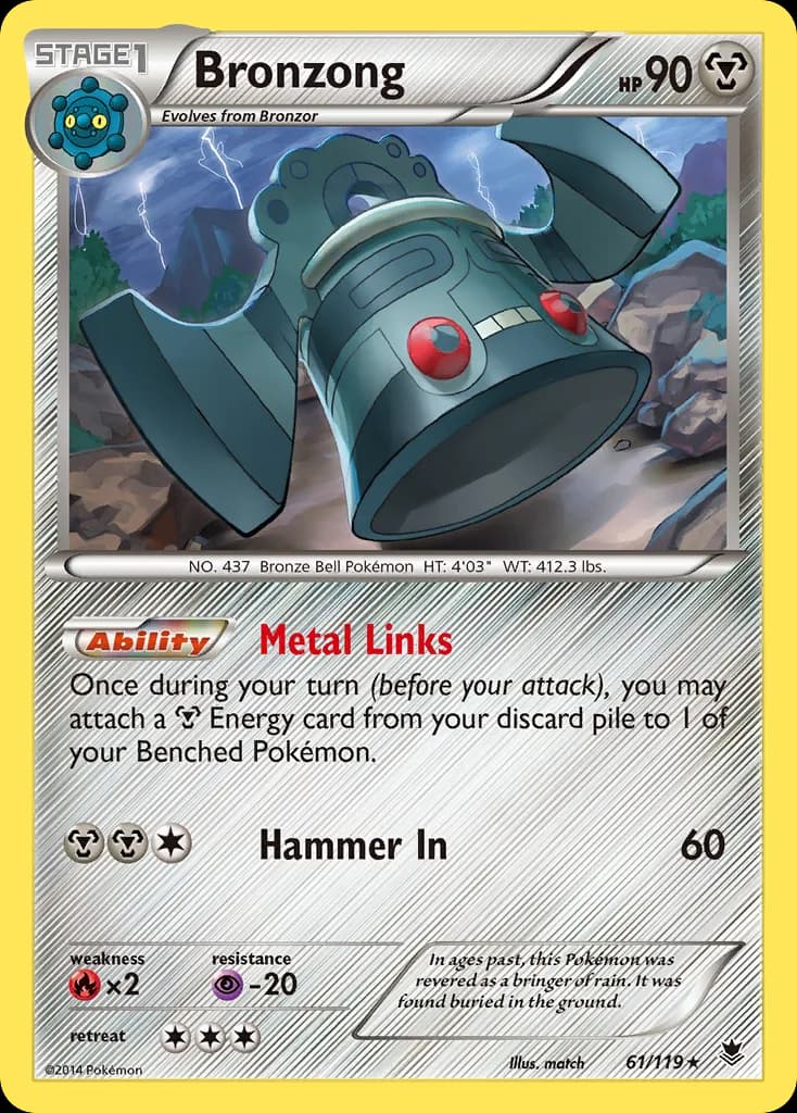 Phantom Forces Bronzong card front, 61/119