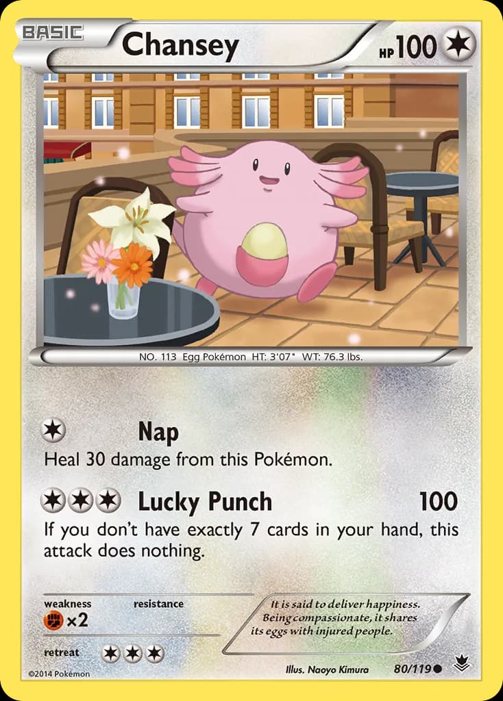 Phantom Forces Chansey card front, 80/119
