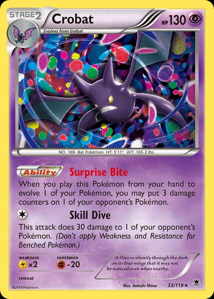 Crobat card front, Phantom Forces 33/119