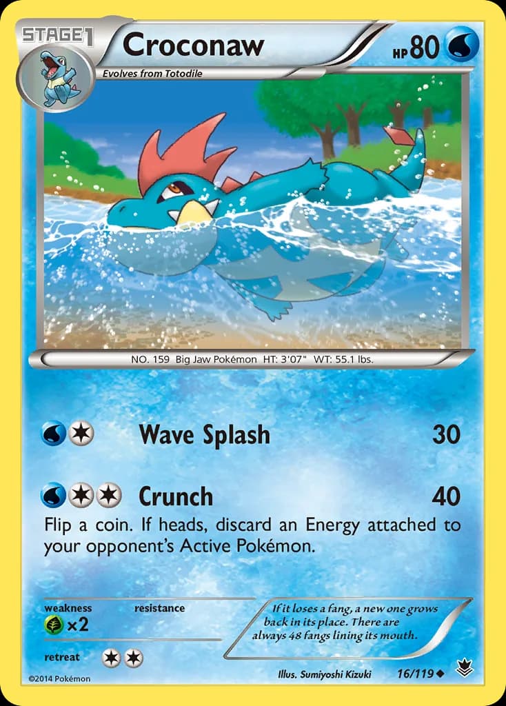 Phantom Forces Croconaw card front, 16/119