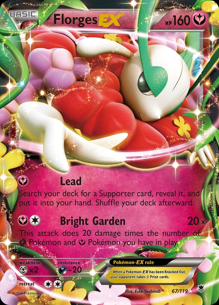 Phantom Forces Florges-EX card front, 67/119