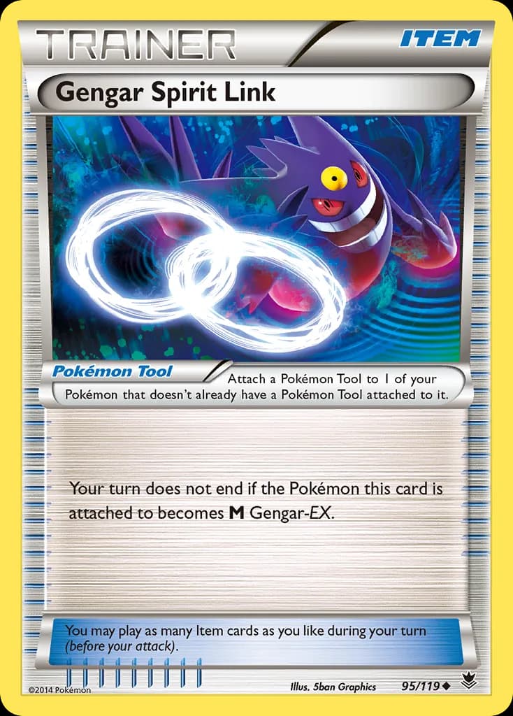 Gengar Spirit Link card front, Phantom Forces 95/119