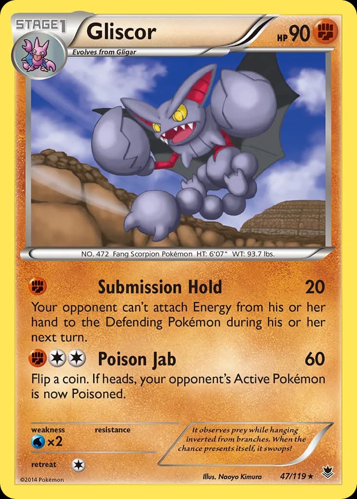 Phantom Forces Gliscor card front, 47/119