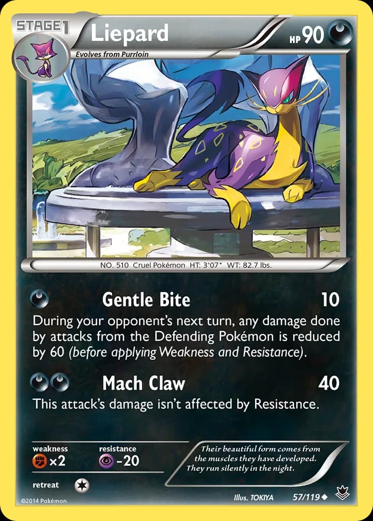 Phantom Forces Liepard card front, 57/119