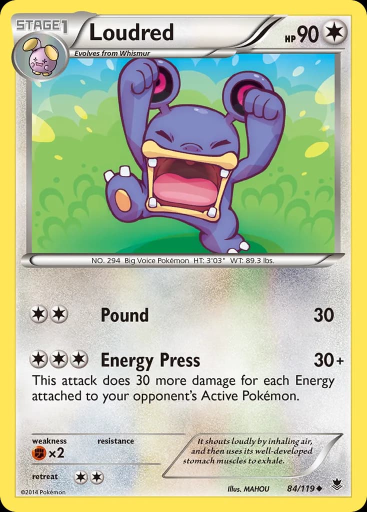 Phantom Forces Loudred card front, 84/119