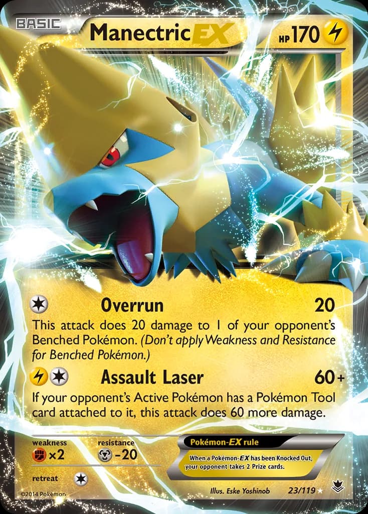 Phantom Forces Manectric-EX card front, 23/119
