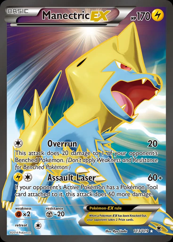Phantom Forces Manectric-EX card front, 113/119