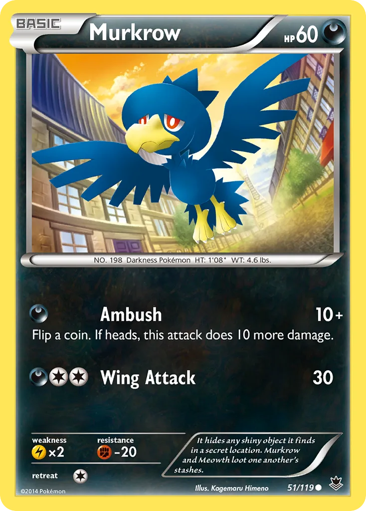 Phantom Forces Murkrow card front, 51/119