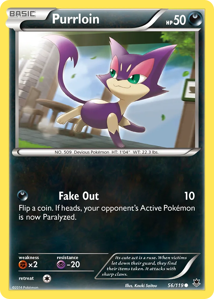 Phantom Forces Purrloin card front, 56/119