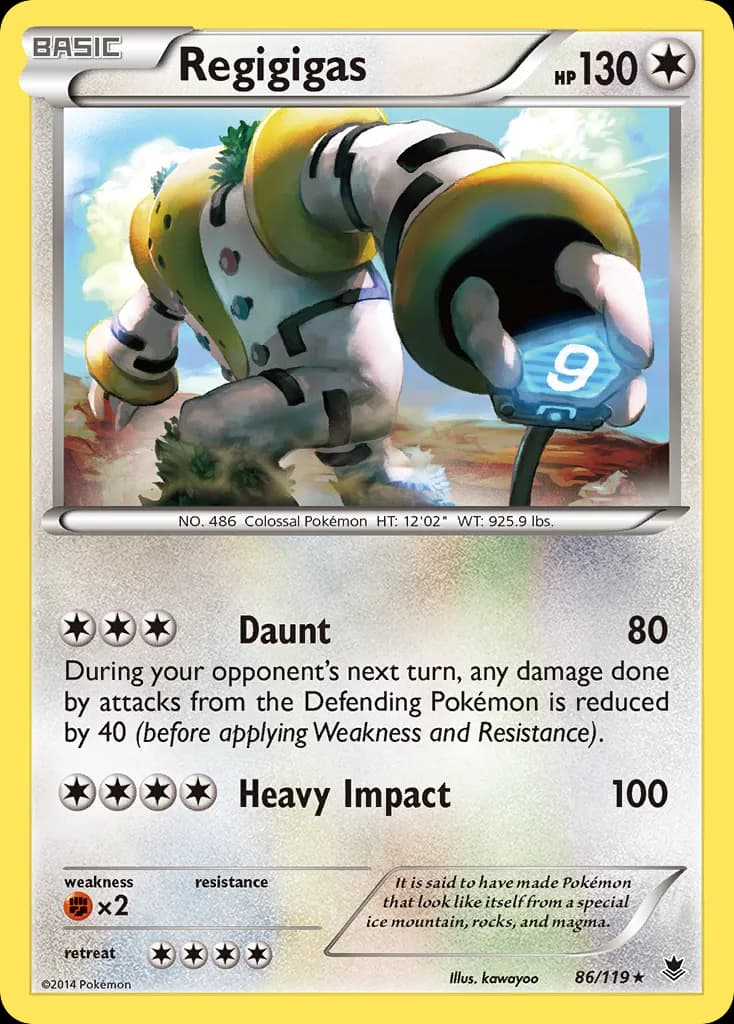 Phantom Forces Regigigas card front, 86/119