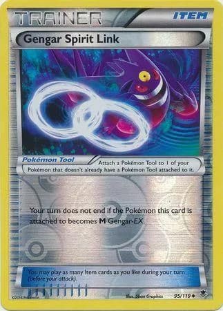 Gengar Spirit Link reverse holo card front, Phantom Forces 95/119