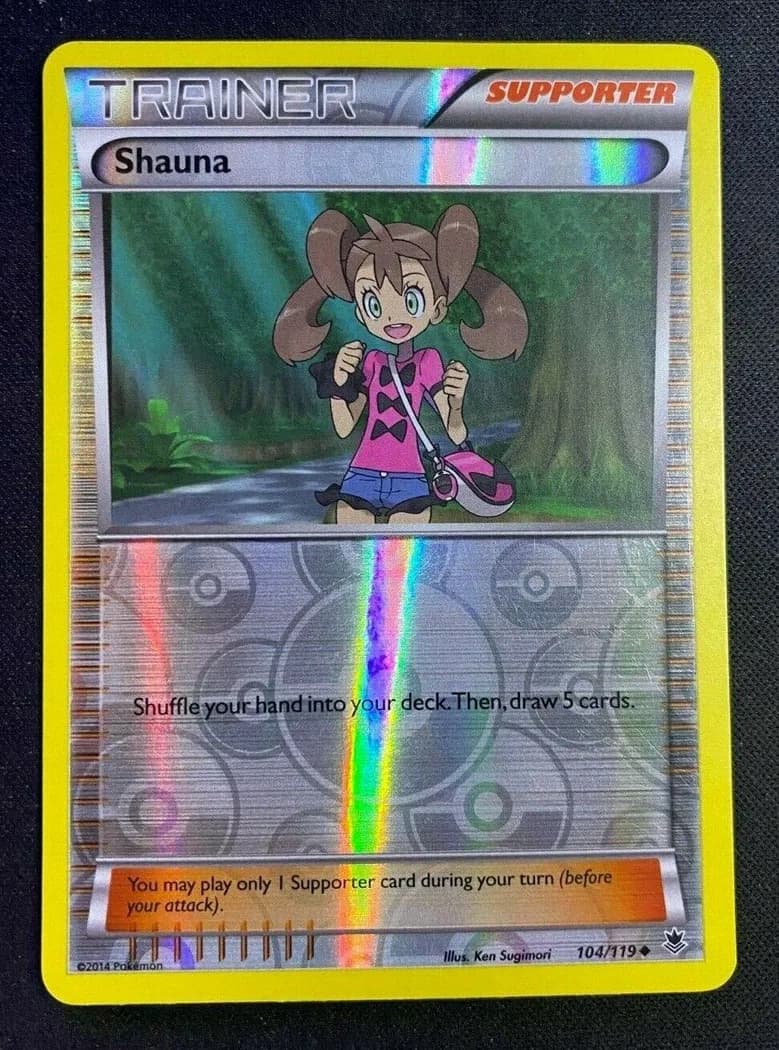 Shauna reverse holo card front, Phantom Forces 104/119