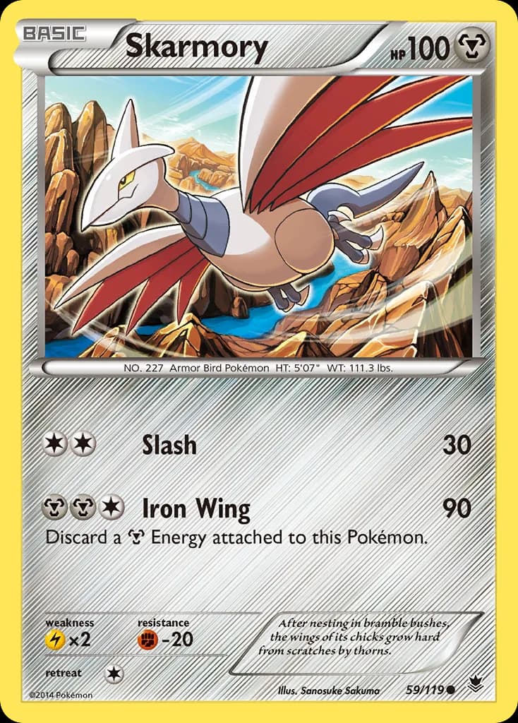 Phantom Forces Skarmory card front, 59/119