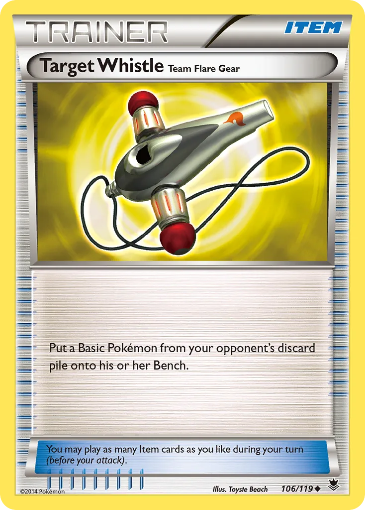 Phantom Forces Target Whistle Team Flare Gear card front, 106/119
