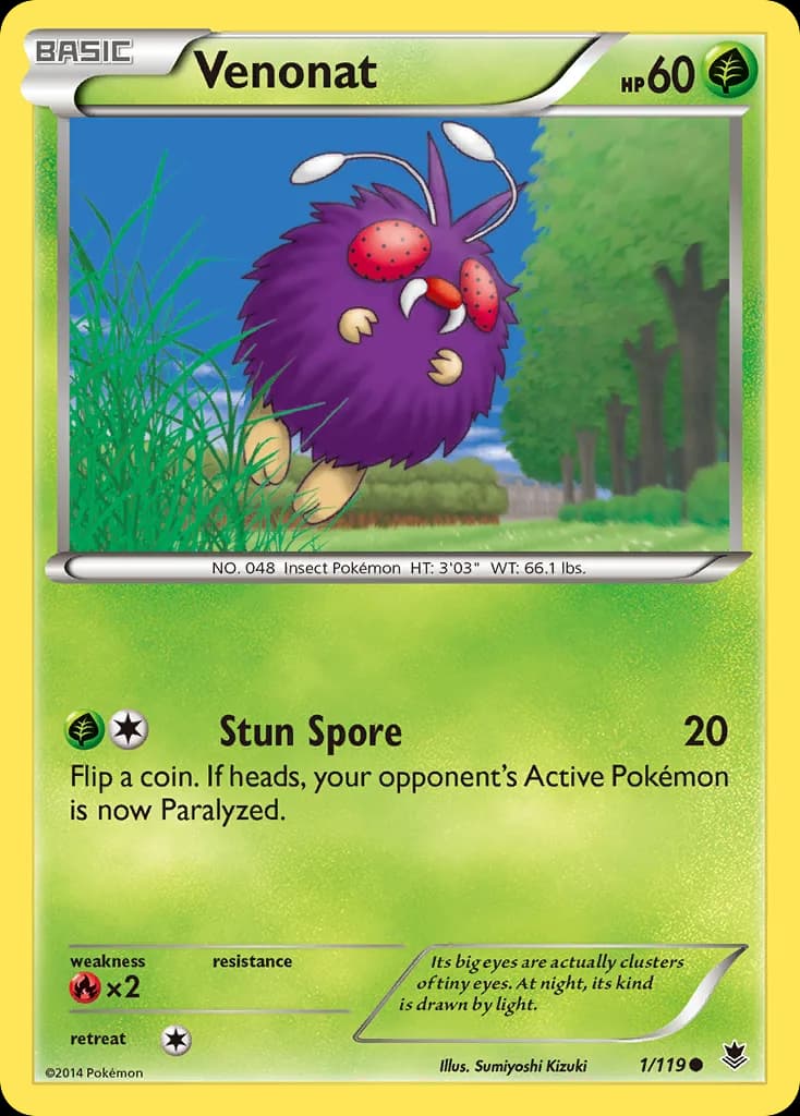 Phantom Forces Venonat card front, 1/119