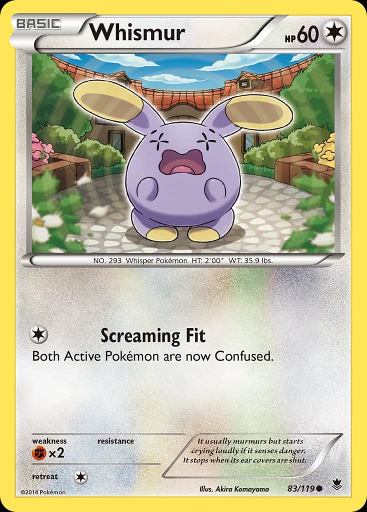 Phantom Forces Whismur card front, 83/119