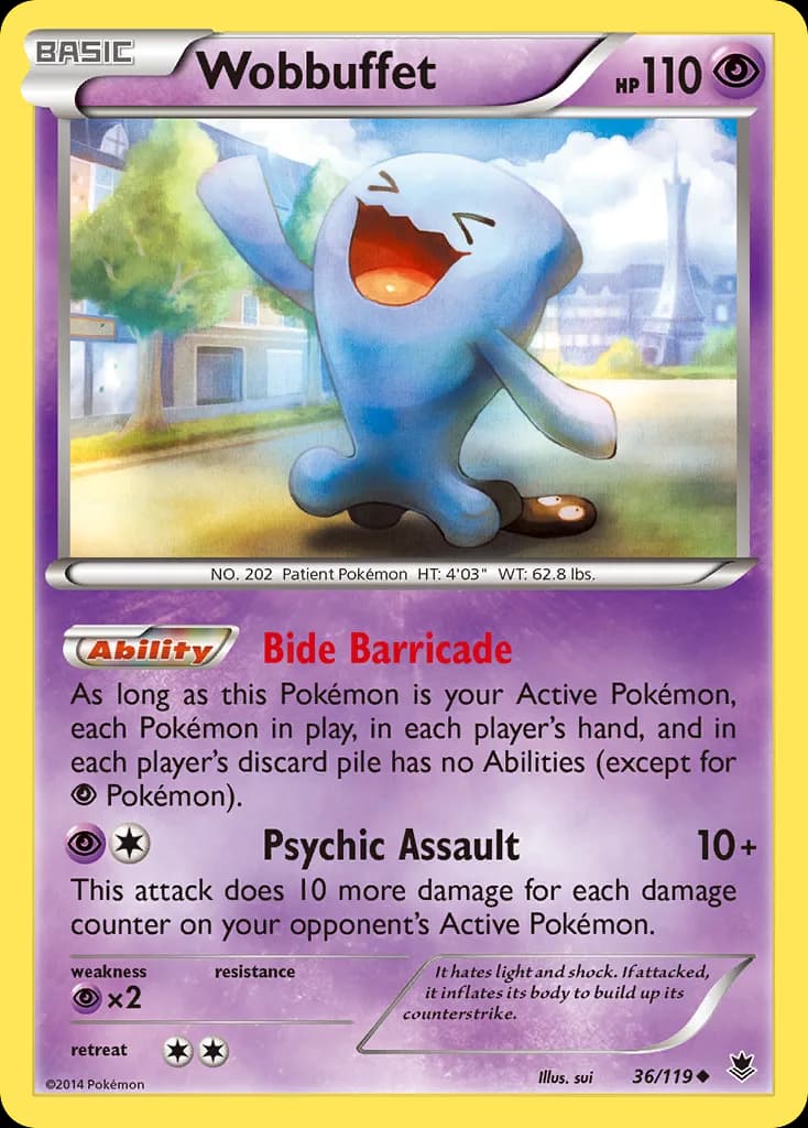 Phantom Forces Wobbuffet card front, 36/119