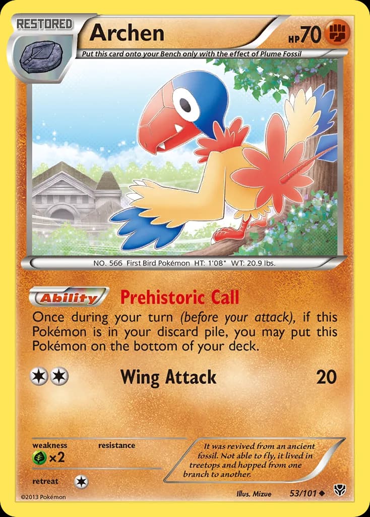 Plasma Blast Archen card front, 53/101