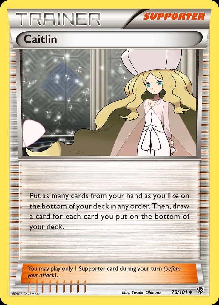 Plasma Blast Caitlin card front, 78/101