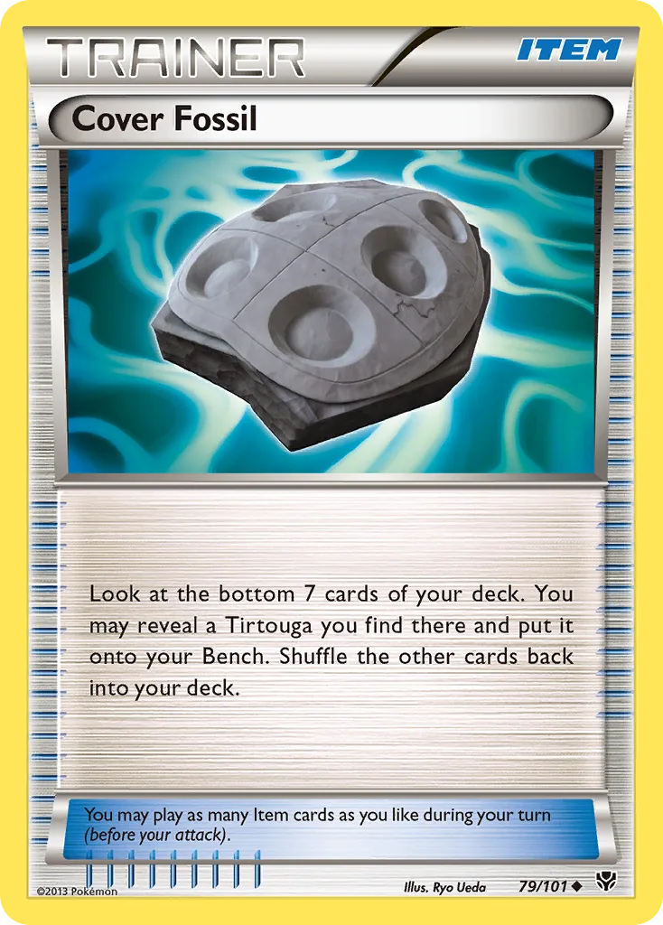 Plasma Blast Cover Fossil card front, 79/101