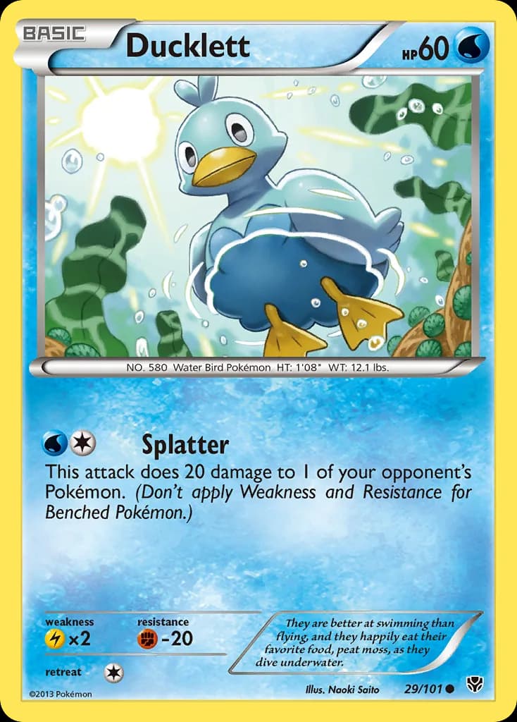 Plasma Blast Ducklett card front, 29/101