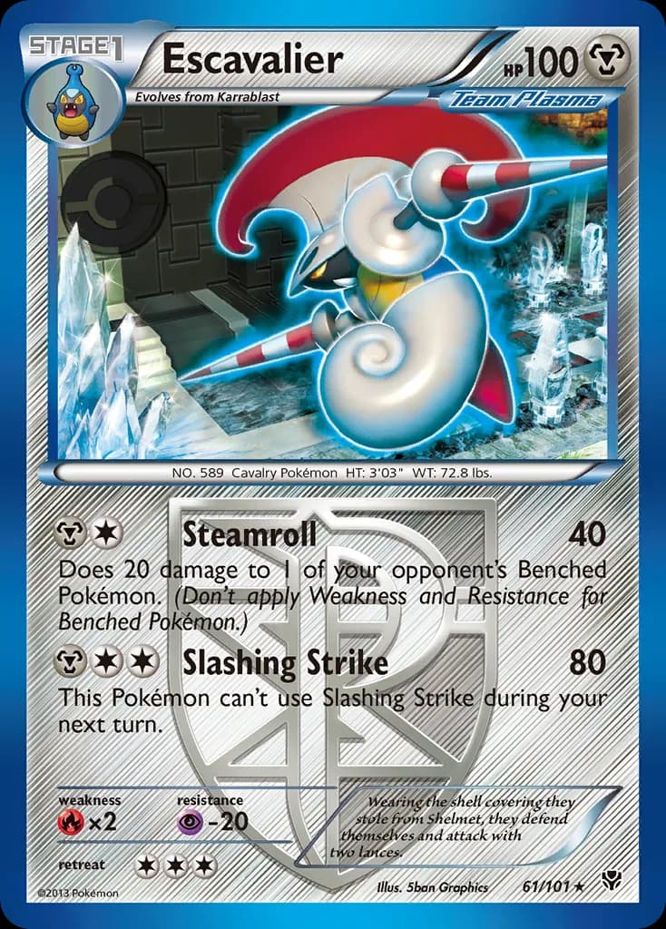 Plasma Blast Escavalier card front, 61/101