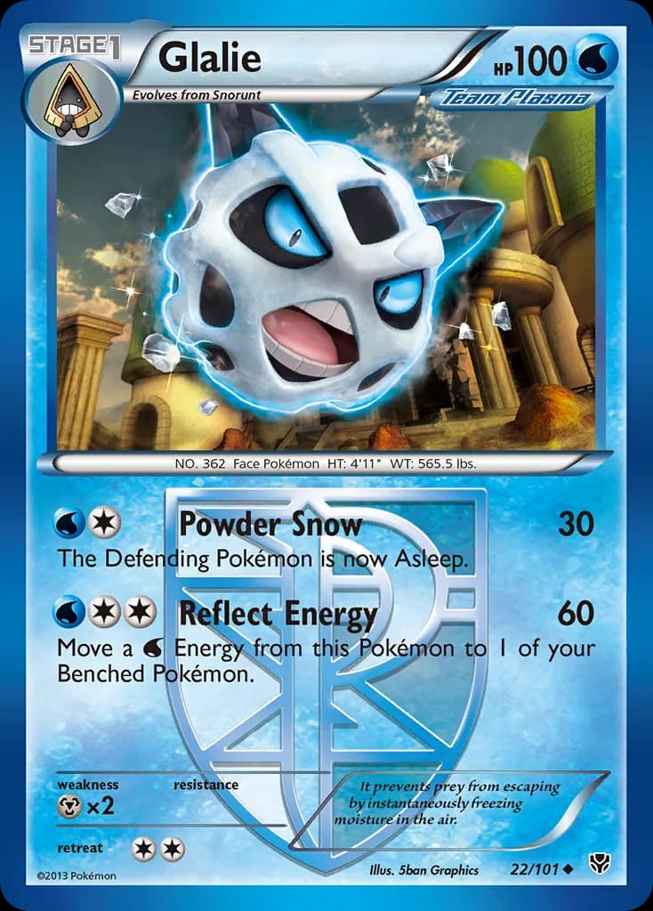 Plasma Blast Glalie card front, 22/101