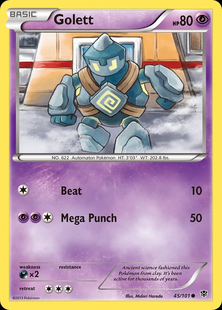 Plasma Blast Golett card front, 45/101