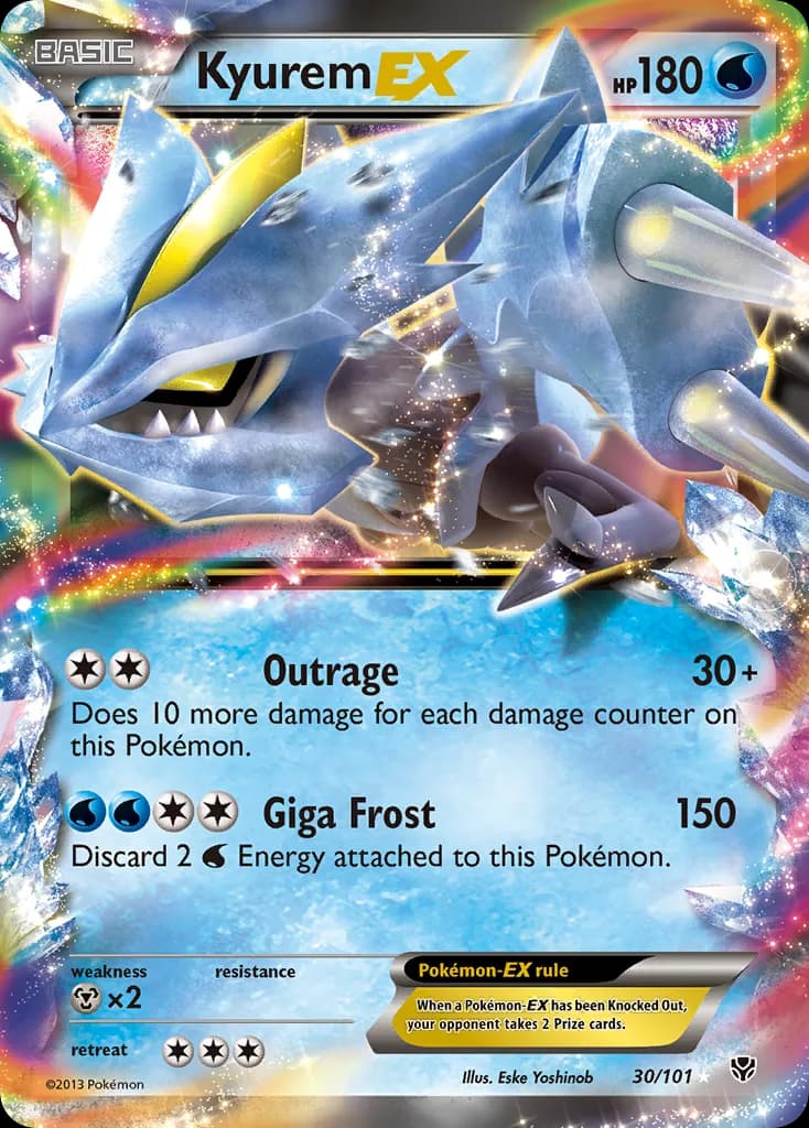 Plasma Blast Kyurem-EX card front, 30/101