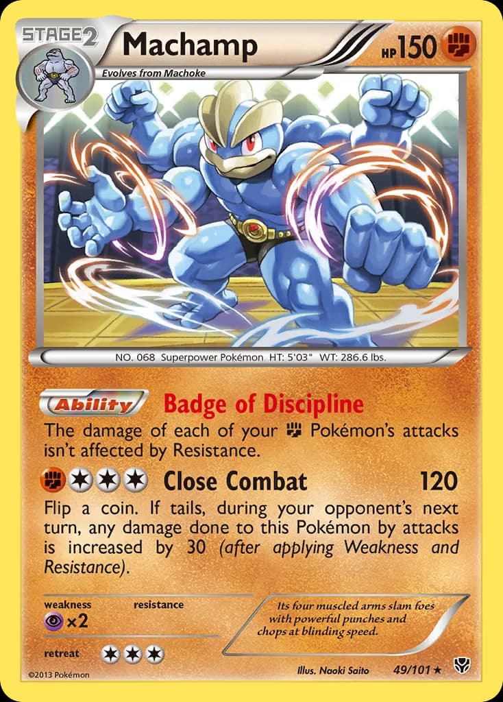 Plasma Blast Machamp card front, 49/101