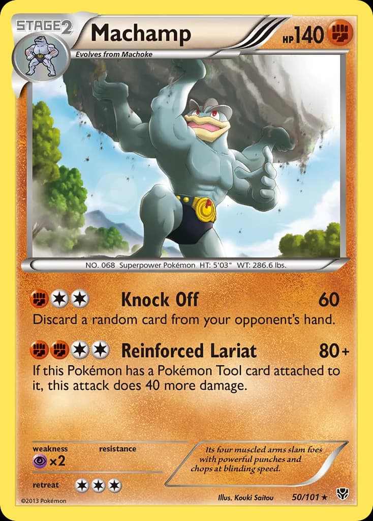 Plasma Blast Machamp card front, 50/101