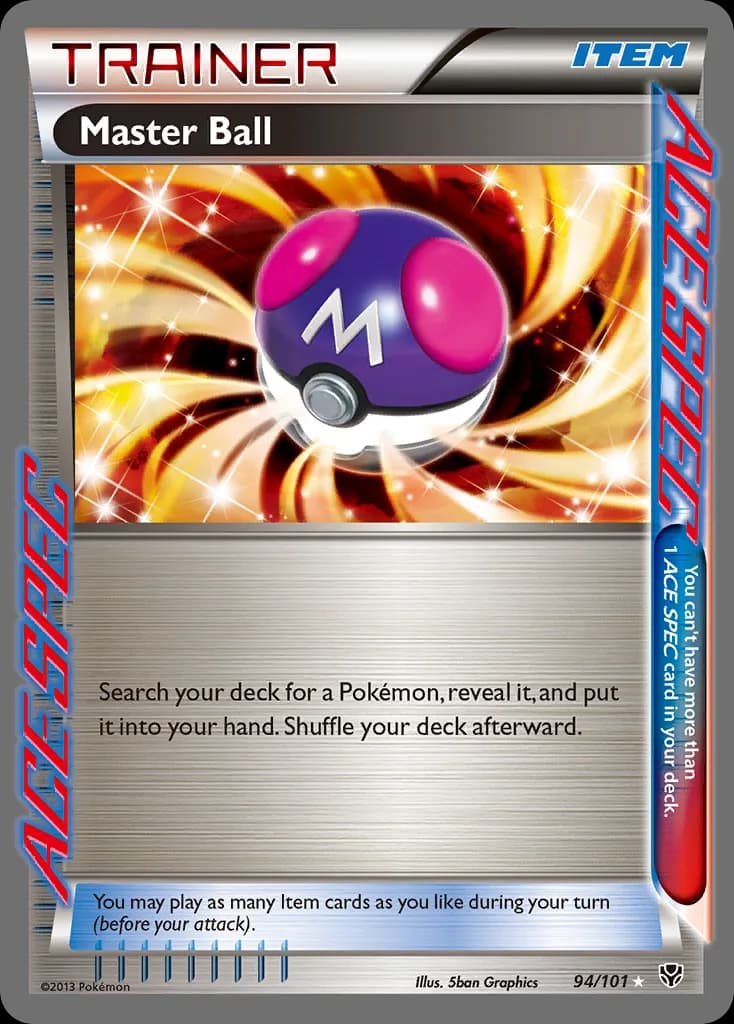 Plasma Blast Master Ball card front, 94/101