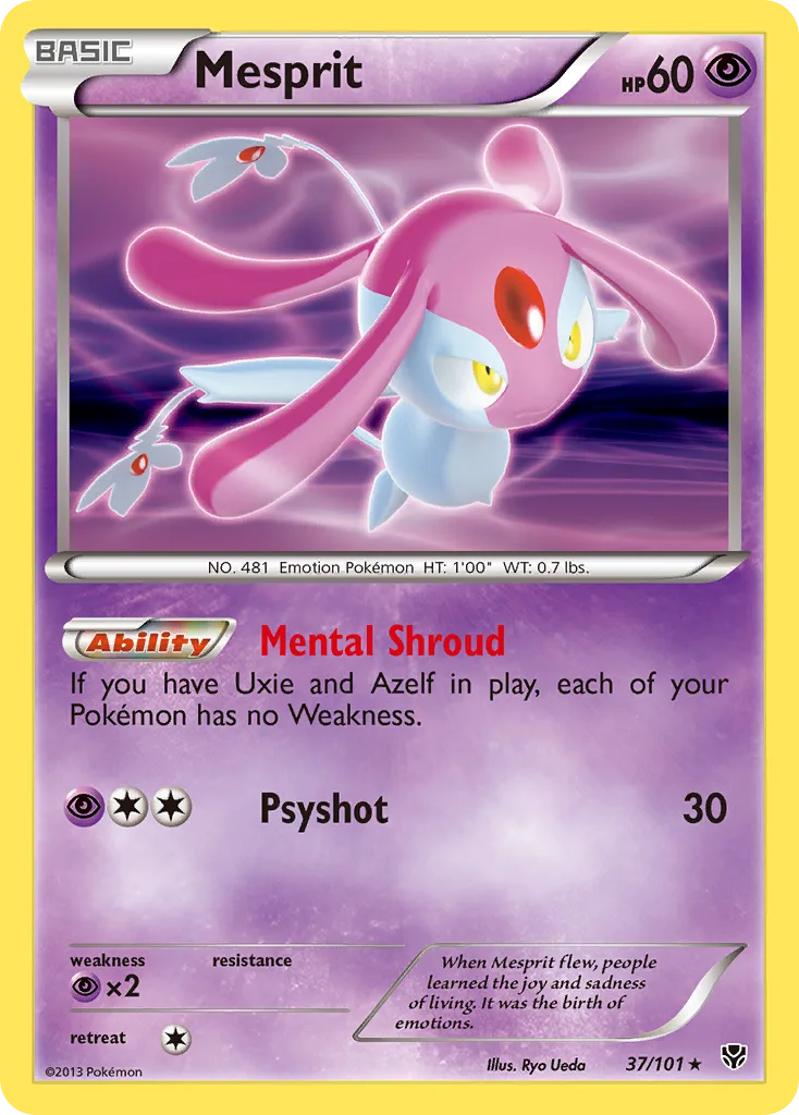 Plasma Blast Mesprit card front, 37/101