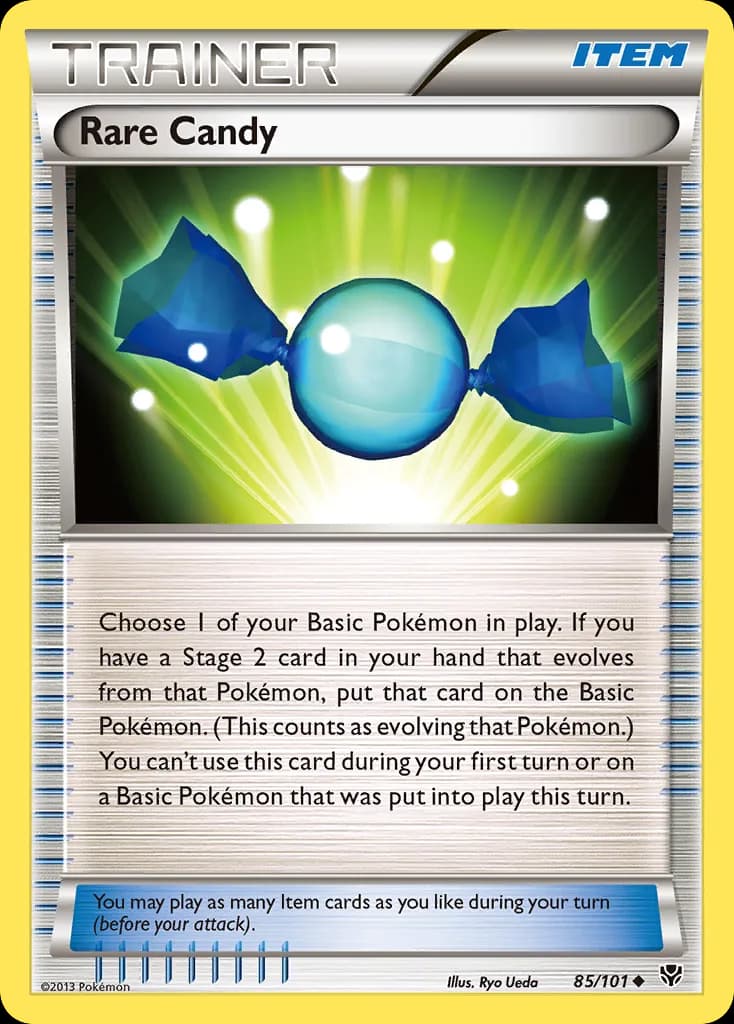 Plasma Blast Rare Candy card front, 85/101