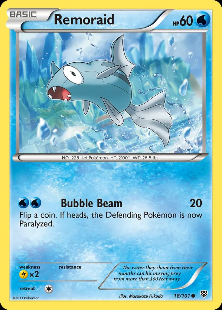 Plasma Blast Remoraid card front, 18/101