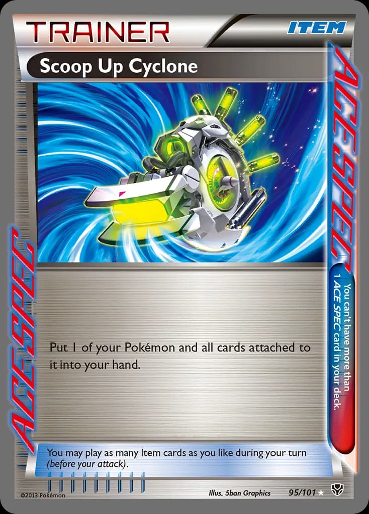 Plasma Blast Scoop Up Cyclone card front, 95/101