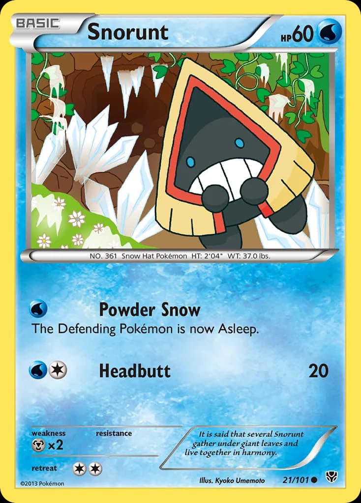 Plasma Blast Snorunt card front, 21/101