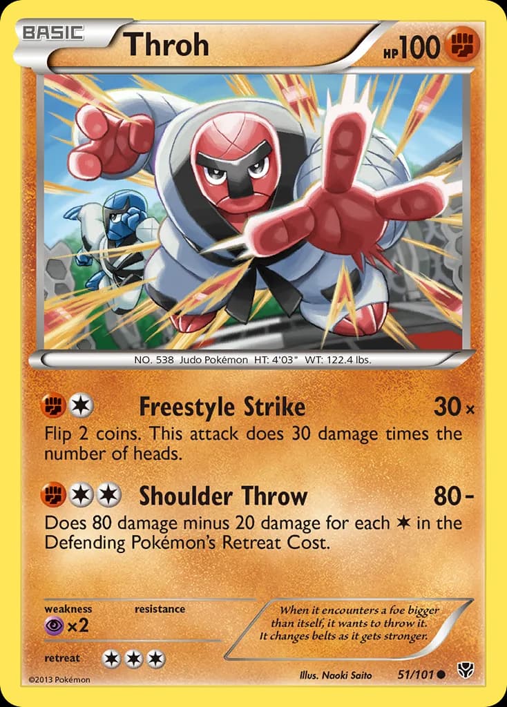 Throh, Plasma Blast 51/101, English non-holo base-card reference; reverse-holo finish is not shown