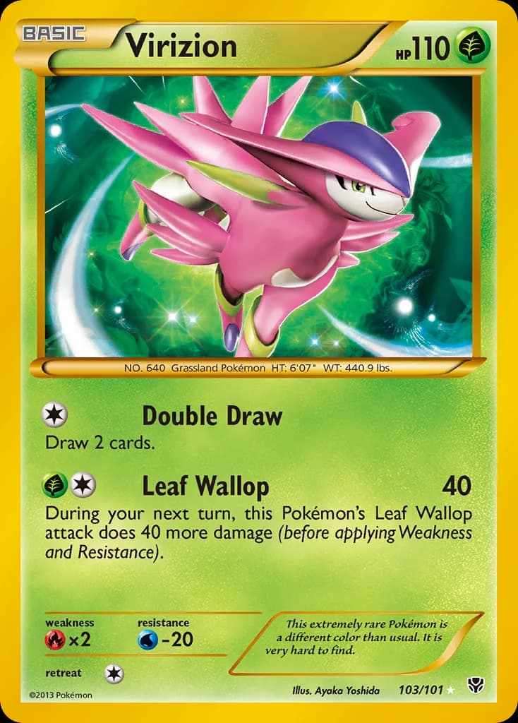 Plasma Blast Virizion card front, 103/101