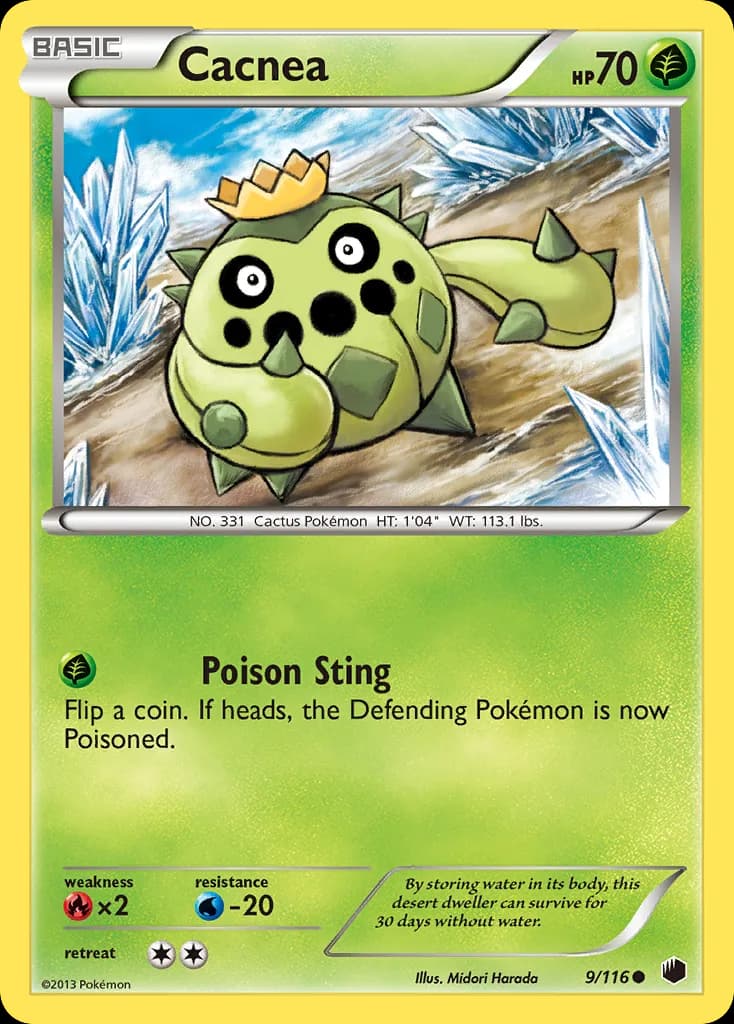 Plasma Freeze Cacnea card front, 9/116