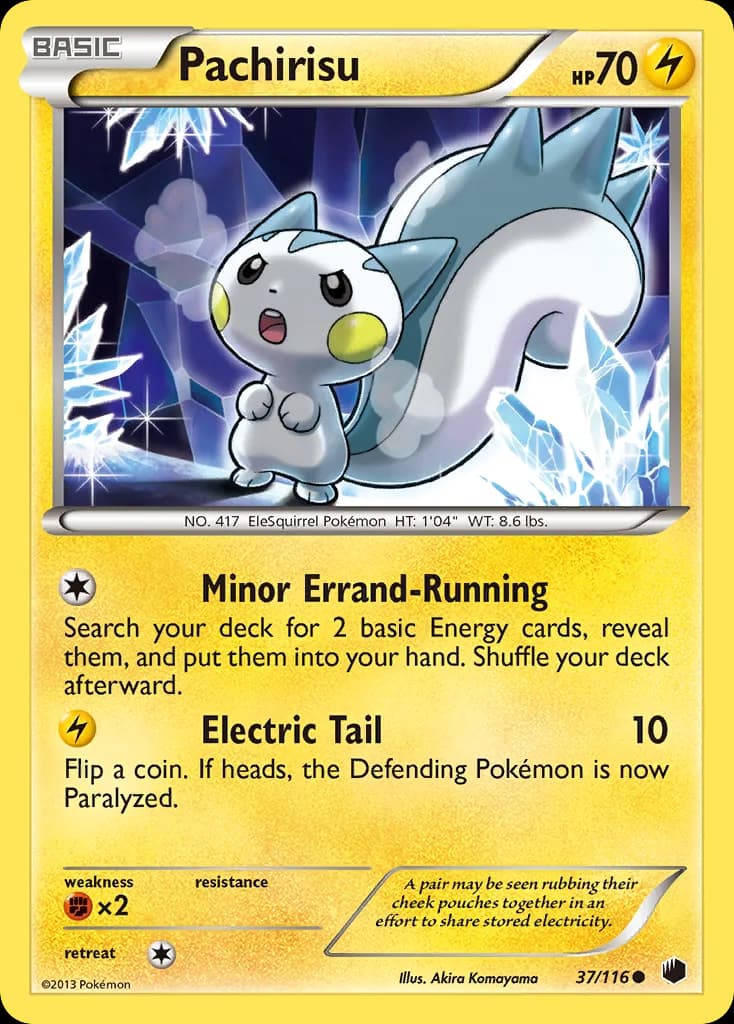 Plasma Freeze Pachirisu card front, 37/116
