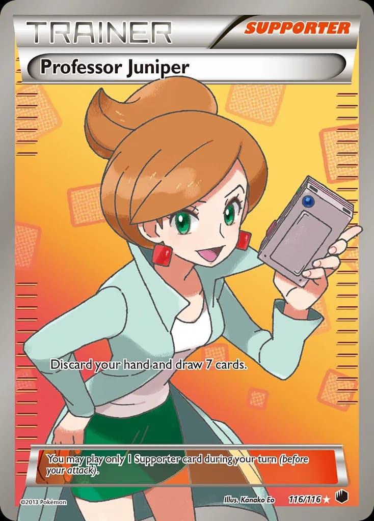 Plasma Freeze Professor Juniper card front, 116/116