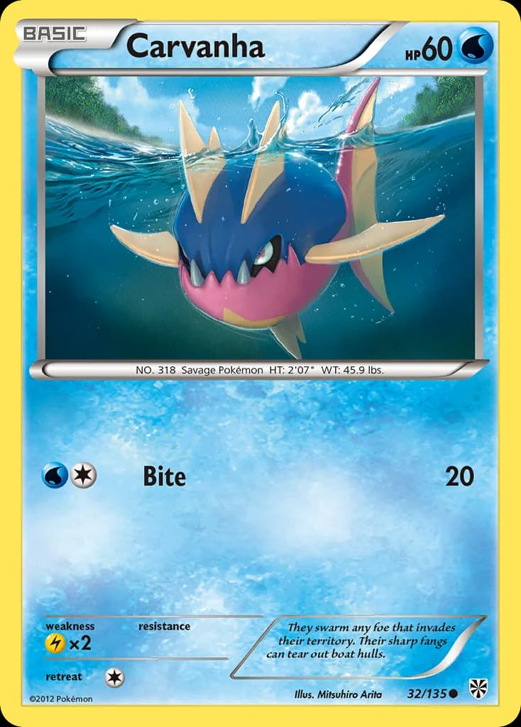 Plasma Storm Carvanha card front, 32/135