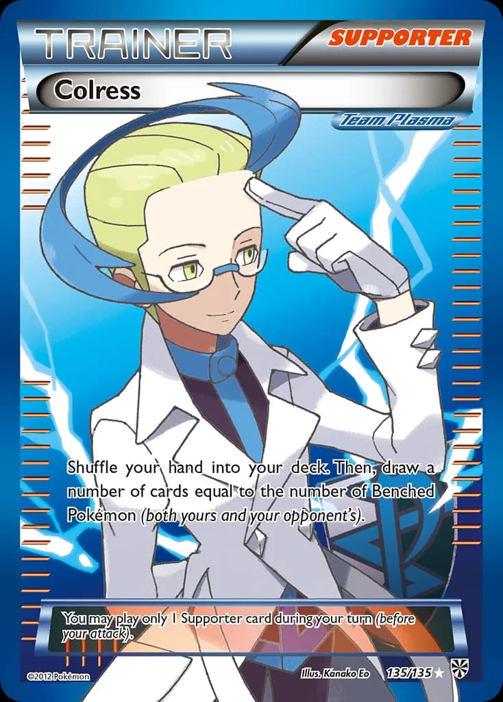 Plasma Storm Colress card front, 135/135
